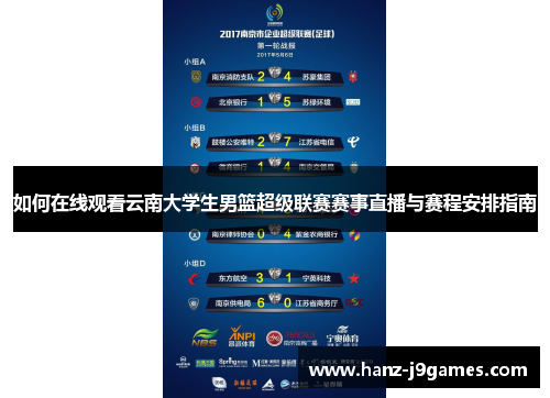 如何在线观看云南大学生男篮超级联赛赛事直播与赛程安排指南